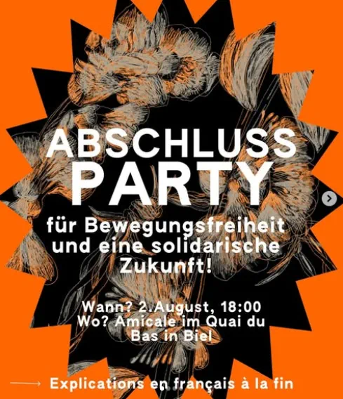 🎶 🎉 Fête de clôture – pour la liberté de mouvement et un avenir solidaire !
