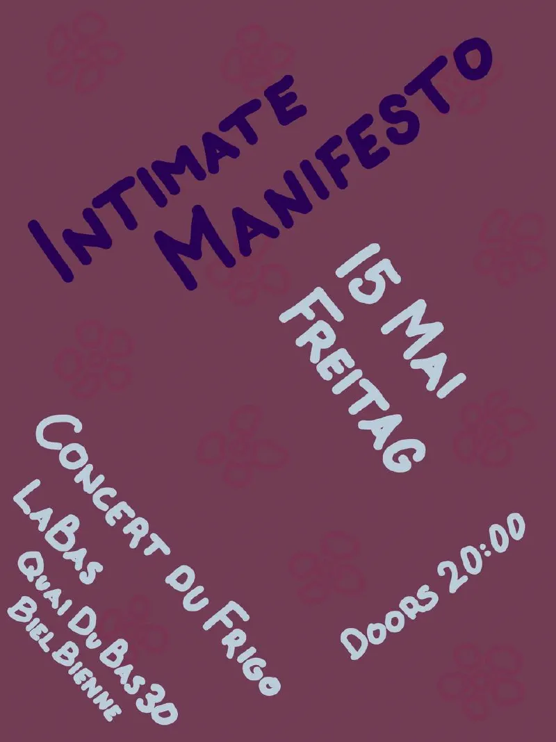 Intimate Manifesto — Concert du Frigo
