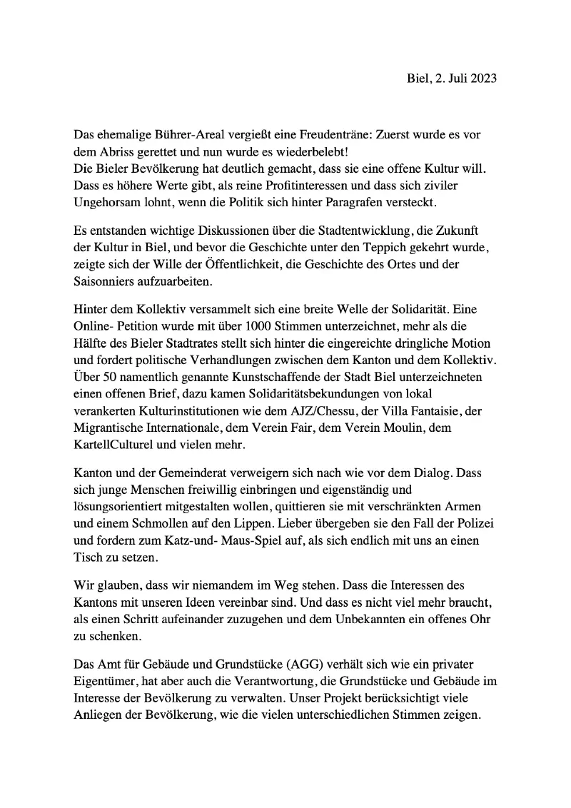 GEPUTZT GEPACKT. WIR GEHEN OHNE WIDERSTAND